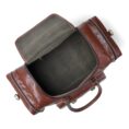 Traveler Leather Weekender Duffle Bag