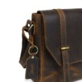 Compact Horizontal Leather Messenger Bag - 11 Inch
