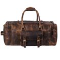 Chester Full-Grain Buffalo Leather Weekender Duffle Bag