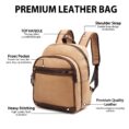 Frontier Leather Canvas Backpack