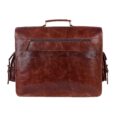Men's Distressed Leather Messenger Bag