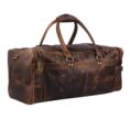 Chester Full-Grain Buffalo Leather Weekender Duffle Bag