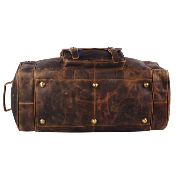 Chester Full-Grain Buffalo Leather Weekender Duffle Bag