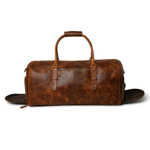Conrad Buffalo Leather Carry-On Duffel Bag