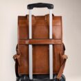 Vintage Leather Backpack Rucksack