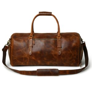 Conrad Buffalo Leather Carry-On Duffel Bag