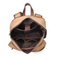 Frontier Leather Canvas Backpack