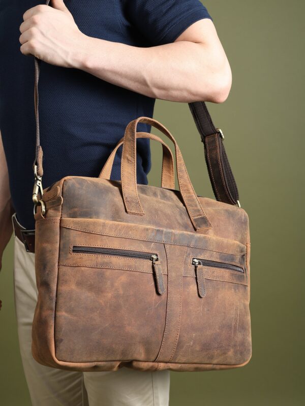 Manhattan Leather Office Briefcase
