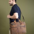 Manhattan Leather Office Briefcase
