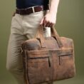 Manhattan Leather Office Briefcase