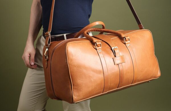 Port Blair Leather Duffle Travel Bag