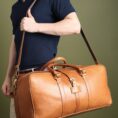 Port Blair Leather Duffle Travel Bag