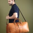 Port Blair Leather Duffle Travel Bag