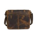 Compact Horizontal Leather Messenger Bag - 11 Inch