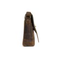 Compact Horizontal Leather Messenger Bag - 11 Inch