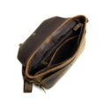 Compact Horizontal Leather Messenger Bag - 11 Inch