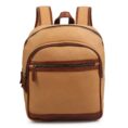 Frontier Leather Canvas Backpack