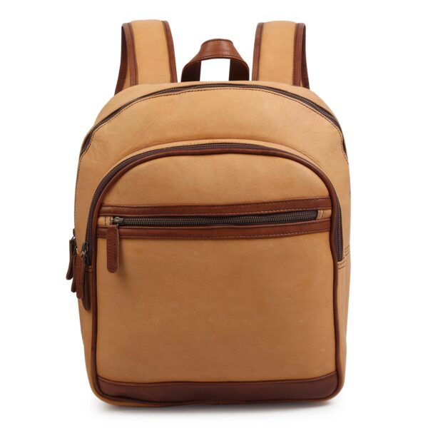 Frontier Leather Canvas Backpack