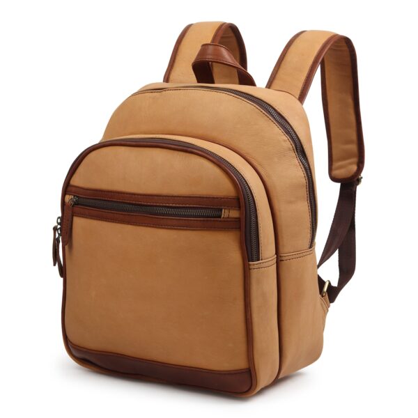 Frontier Leather Canvas Backpack