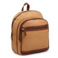 Frontier Leather Canvas Backpack