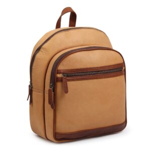 Frontier Leather Canvas Backpack