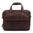 Berlin Buffalo Leather Laptop Briefcase