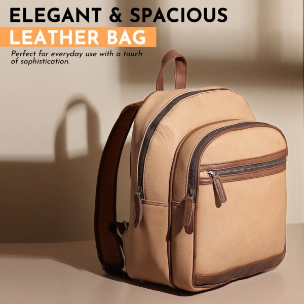 Frontier Leather Canvas Backpack