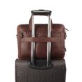 Berlin Buffalo Leather Laptop Briefcase