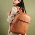 Urban Lite Genuine Leather Backpack